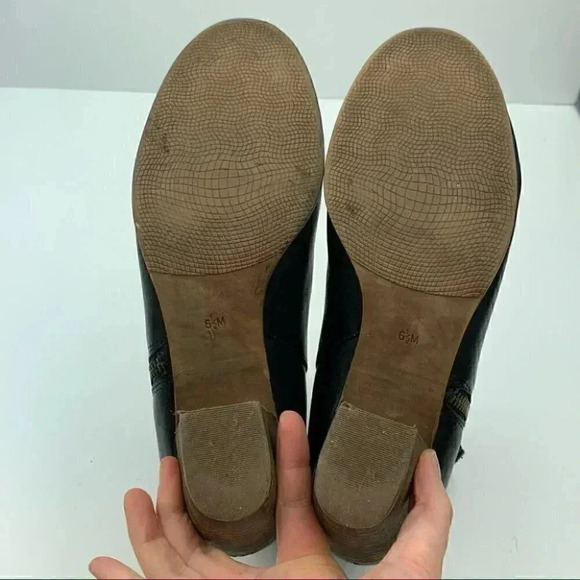 Crown Vintage ankle booties sz 6.5 black leather - Picture 7 of 12